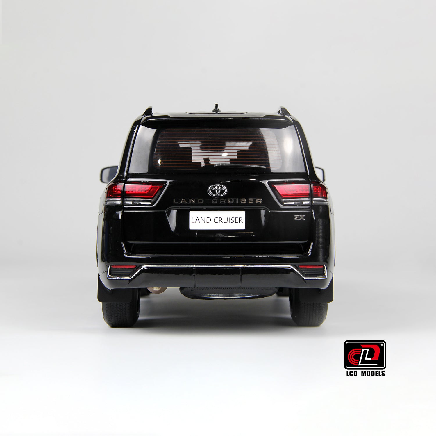 LCD Model 1:18 Toyota Land Cruiser 300-ZX Black color