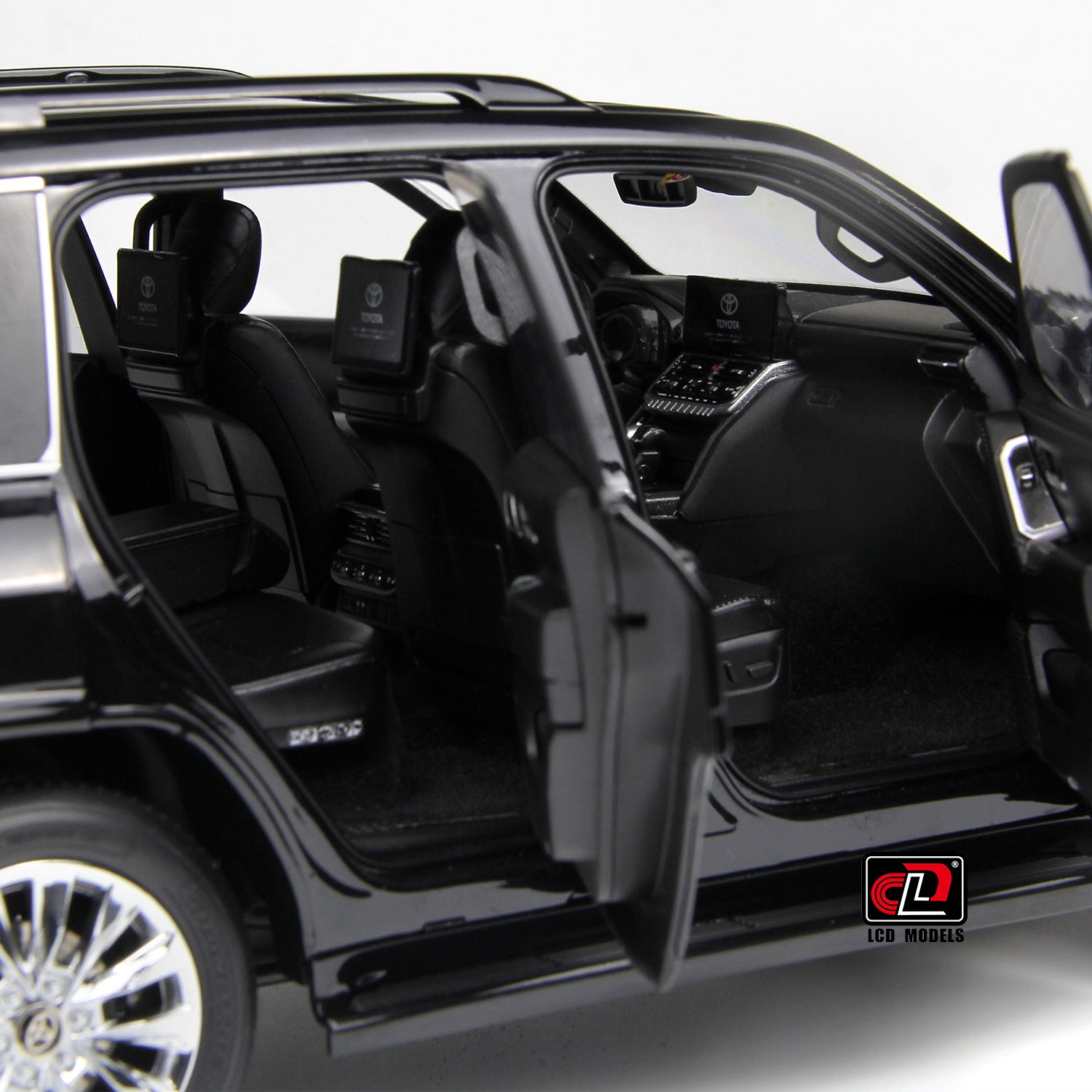 LCD Model 1:18 Toyota Land Cruiser 300-ZX Black color