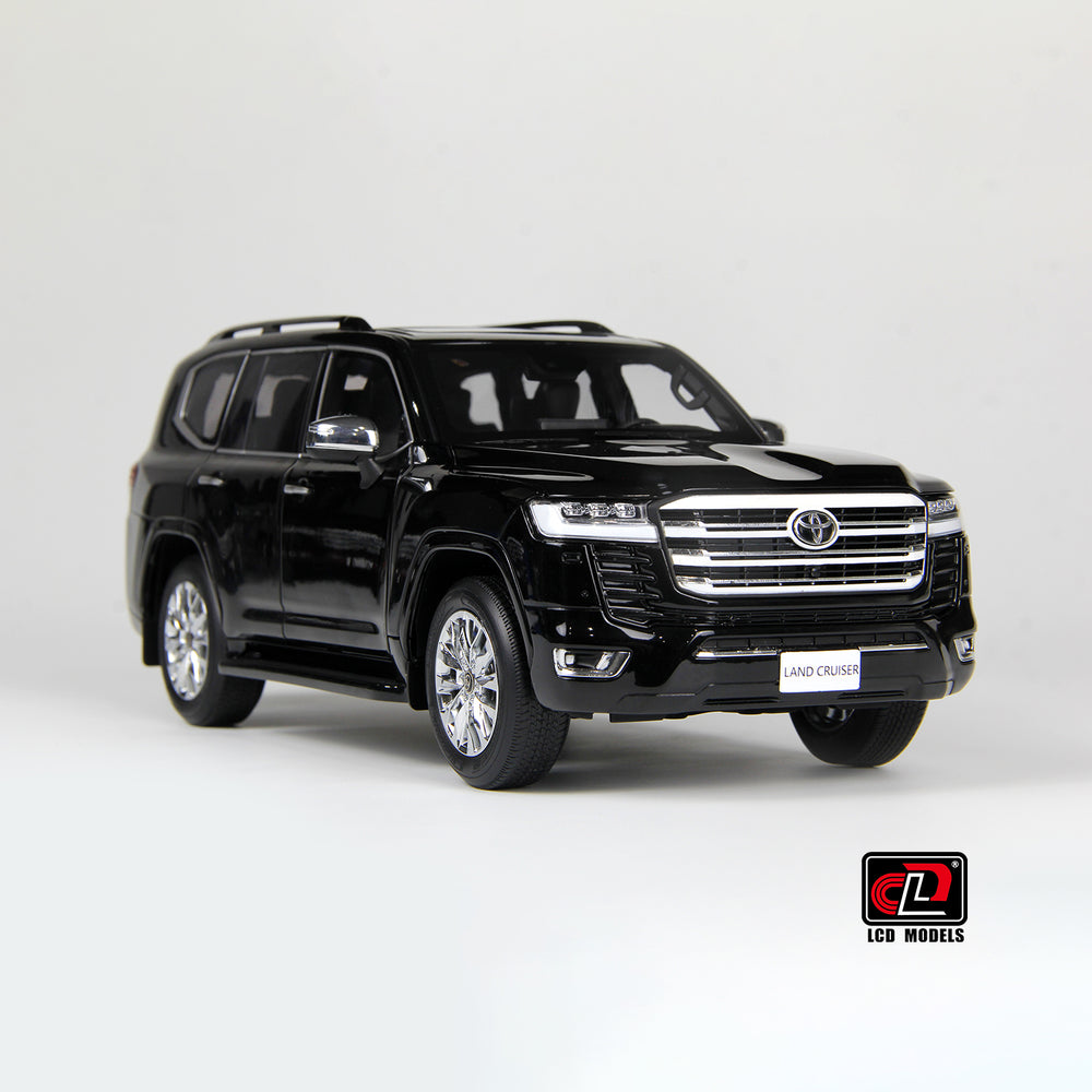 LCD Model 1:18 Toyota Land Cruiser 300-ZX Black color