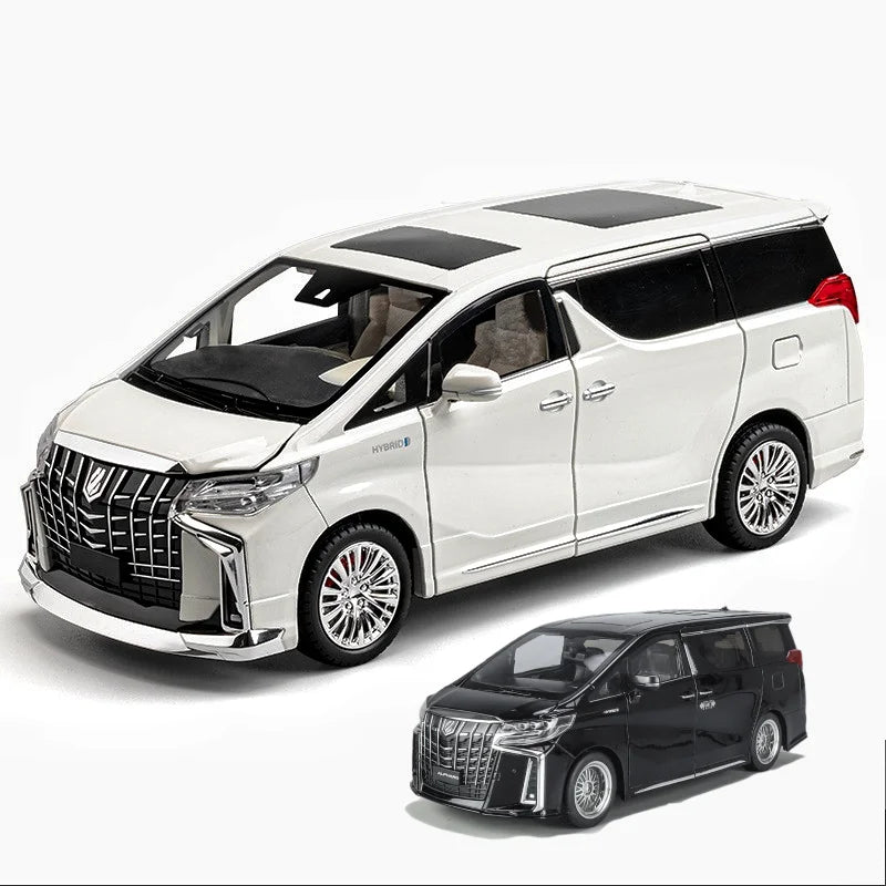 1:18 Scale Diecast Toyota Alphard Car Model with Lights, Sound and Door Open Switch