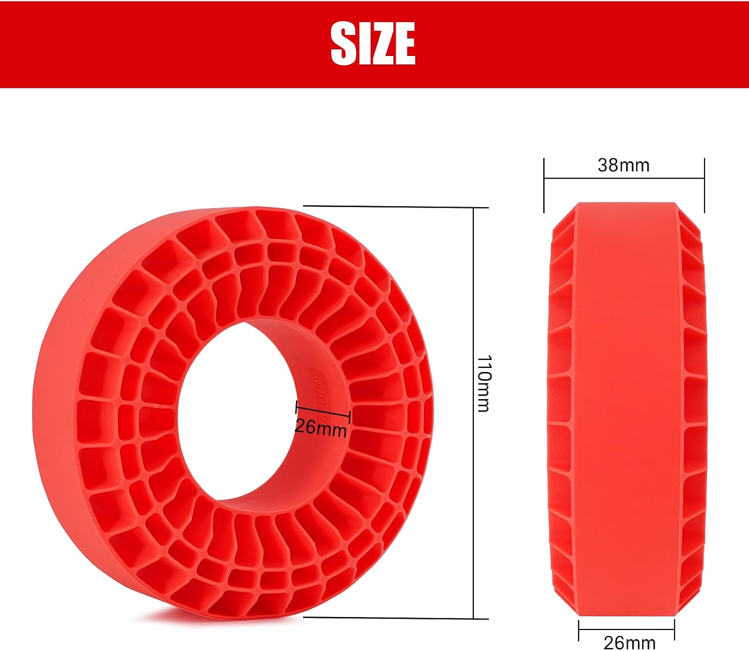 INJORA Silicone Rubber Insert for 118-122mm 4.75" OD 1.9" Tire