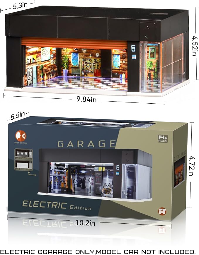 Electric Garage Scene for 1:64 Diecast Scale Models