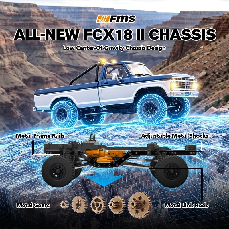 FMS 1/18 FCX18 II Ford F-100 RTR Brushed RC Crawler