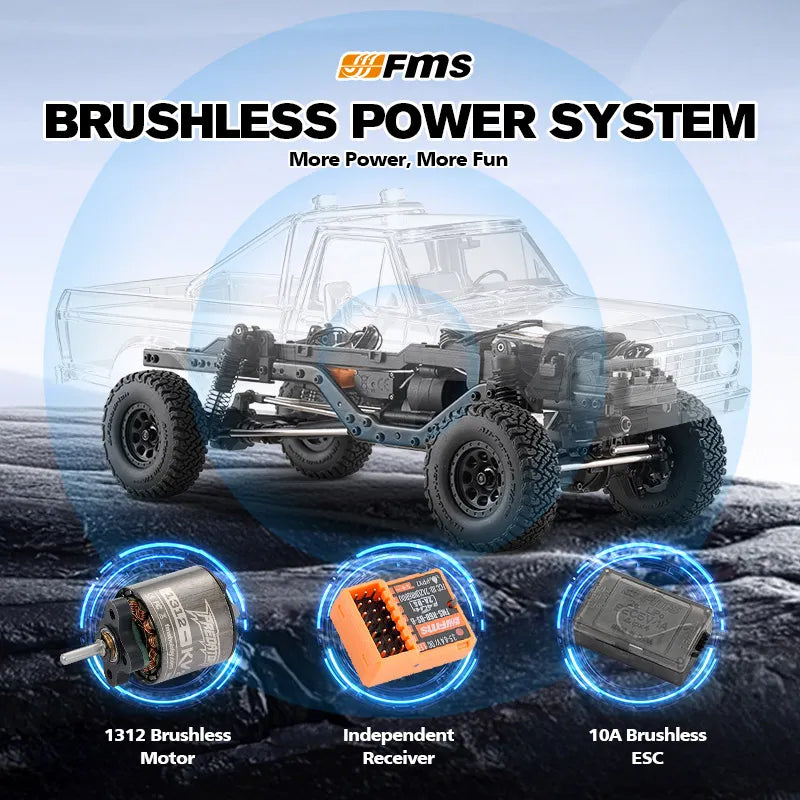 FMS 1/18 FCX18 II Ford F-100 RTR Brushless RC Crawler