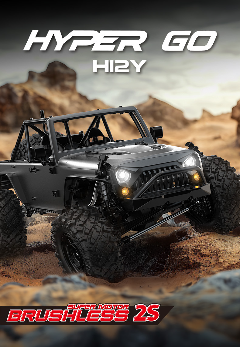 MJX Hypergo H12Y / H12Y+ 1/12 Brushless RC Crawler