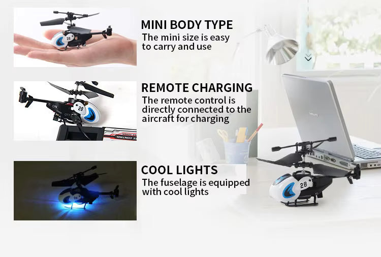 Mini Remote Control Gyro Gyroscope 3.5 CH RC Helicopter