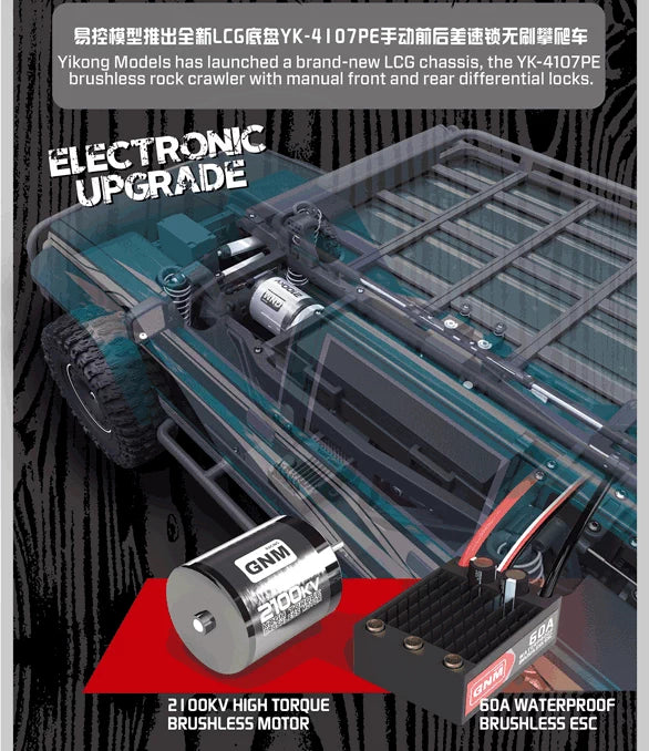 Yikong 4017PE 1/10 Brushless RC Crawler