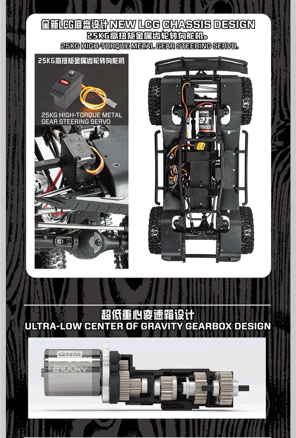 Yikong 4017PE 1/10 Brushless RC Crawler