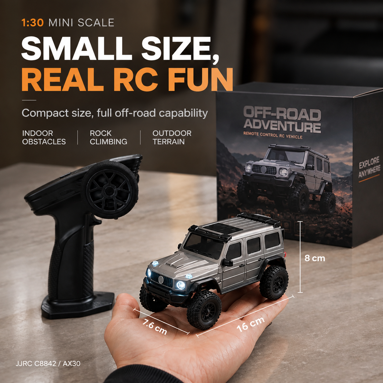 JJRC C8842 1/30 Full Proportional 4WD RC Crawler