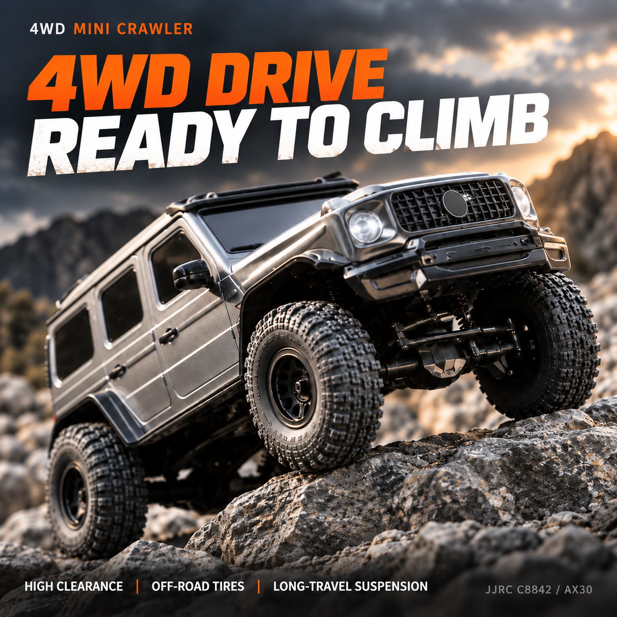 JJRC C8842 1/30 Full Proportional 4WD RC Crawler