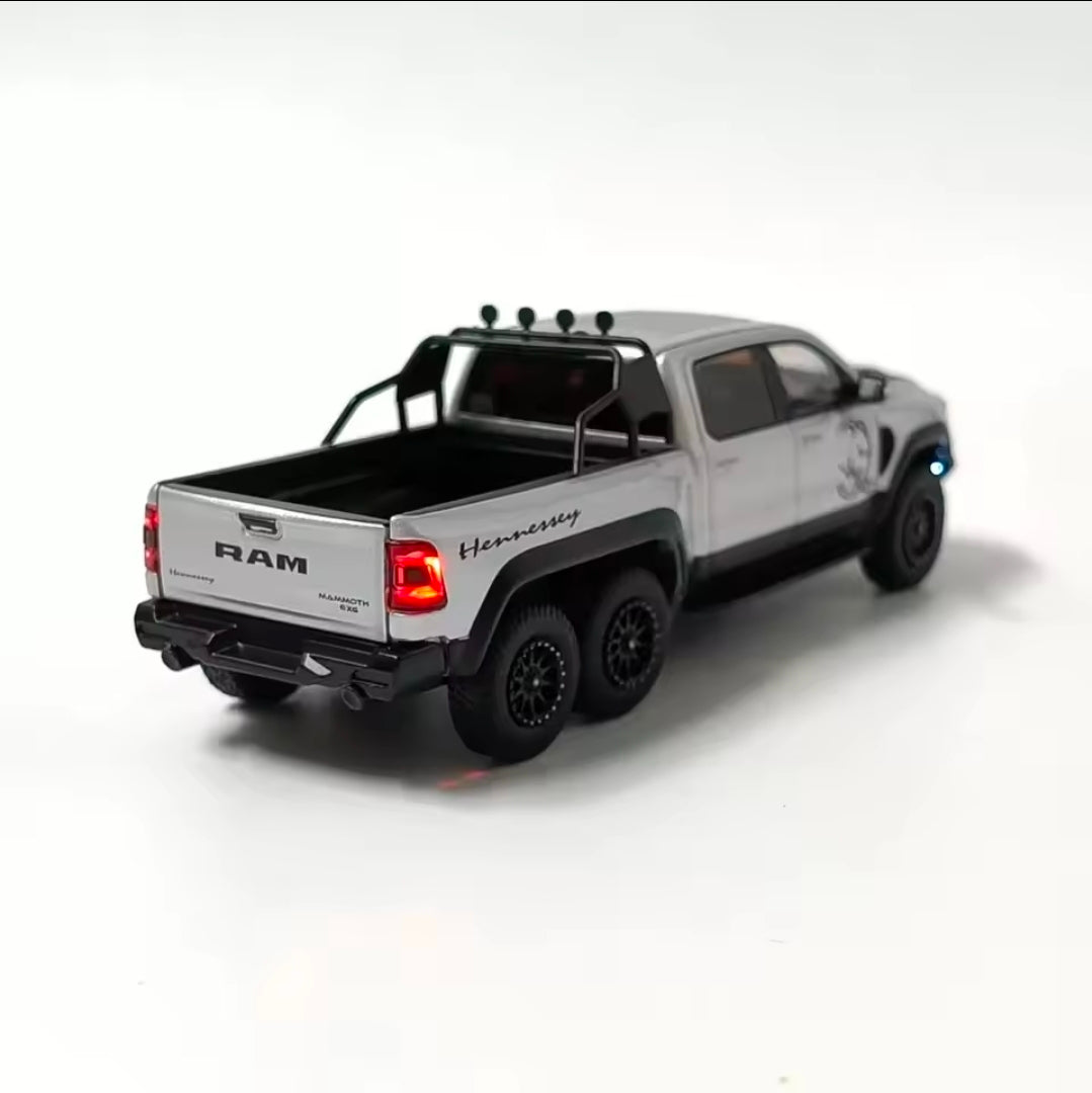 596 Model 1:64 Dodge Ram 1500 Trx 6x6 Hennessey Mammoth Diecast Model